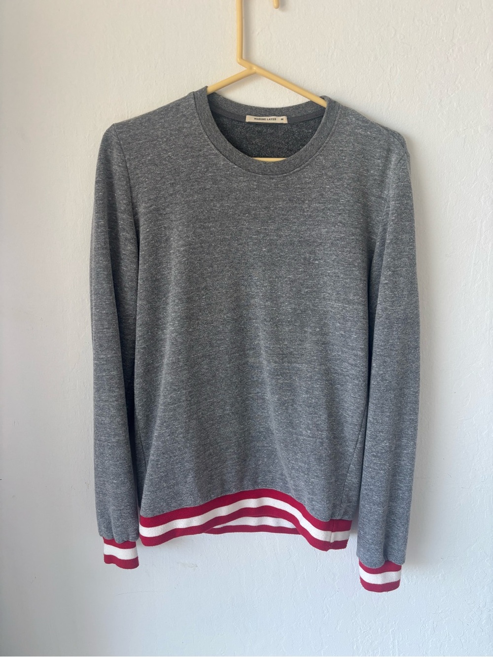 Marine Layer Jenny Fleece Crewneck Sweatshirt size Med